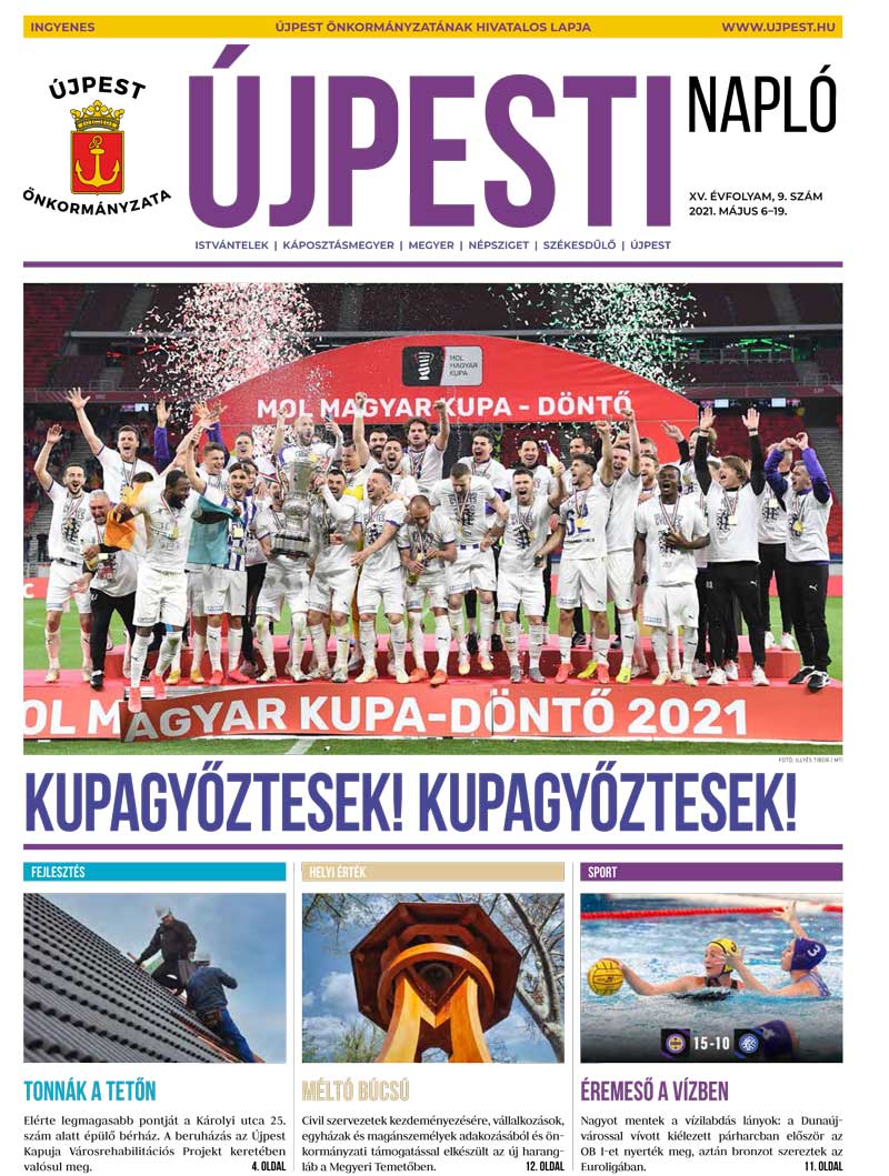 Újpesti Napló, a IV. kerületi Önkormányzat ingyenes terjesztésű hetilapja