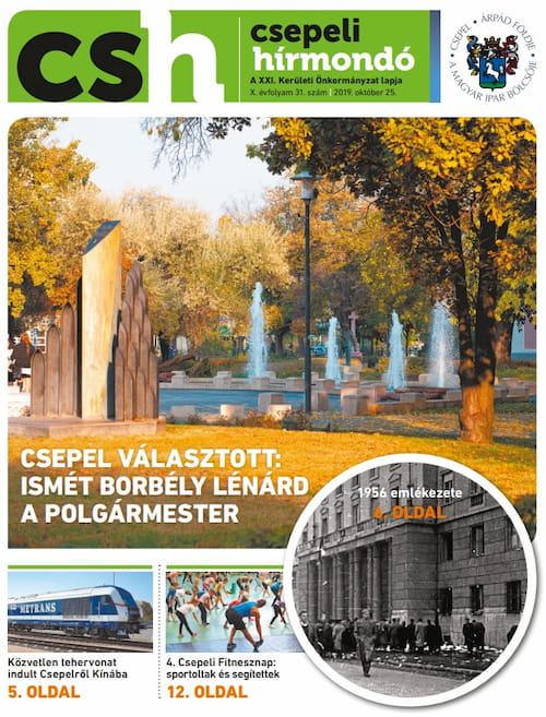 XXI. kerületi Csepeli Hírmondó újság, 20. kerületi ingyenes terjesztésű önkormányzati újság