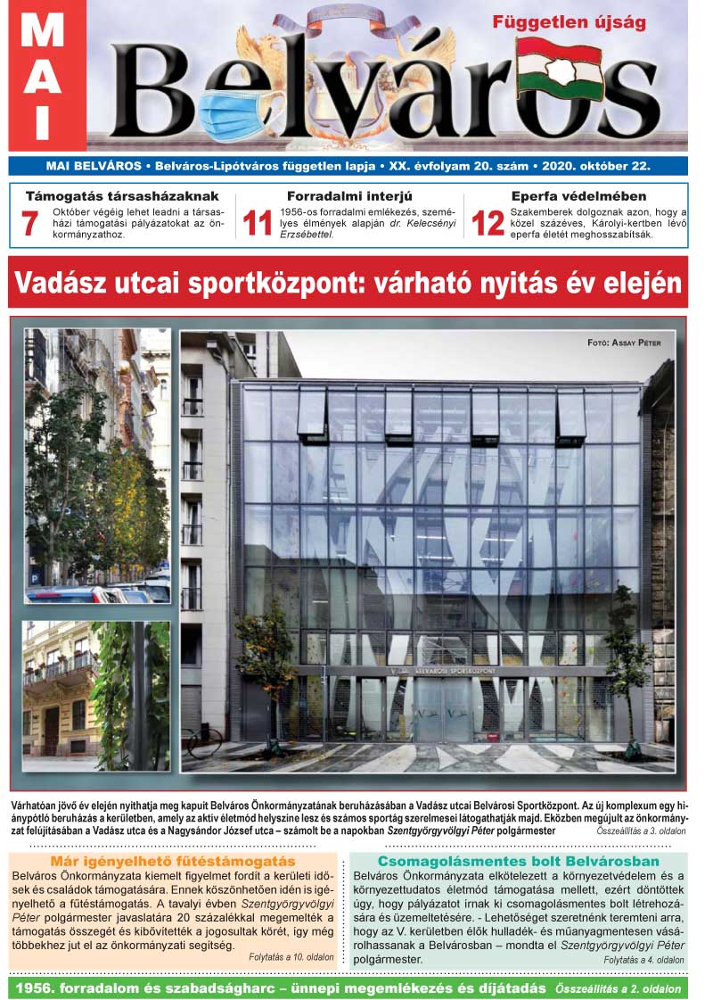 Mai Belváros, V. kerületi ingyenes terjesztésű újság